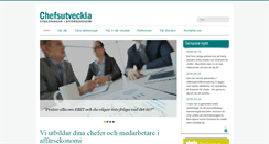 Desktop Screenshot of chefsutveckla.nu